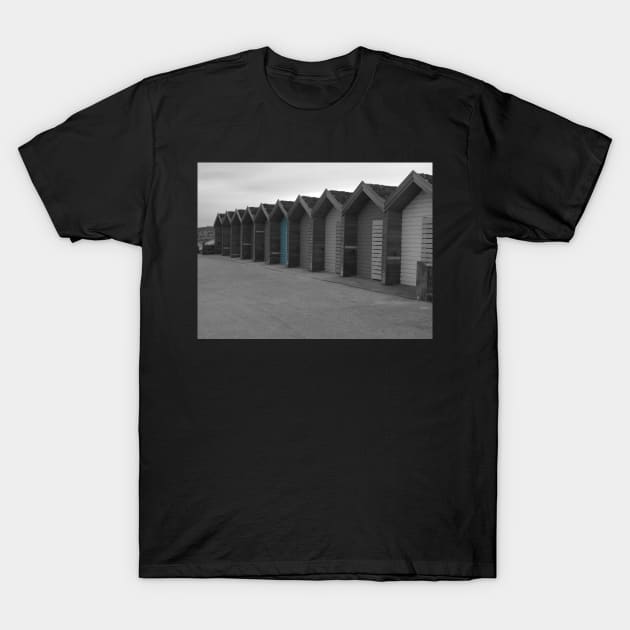 Blyth Beach huts T-Shirt by tynesidephotos